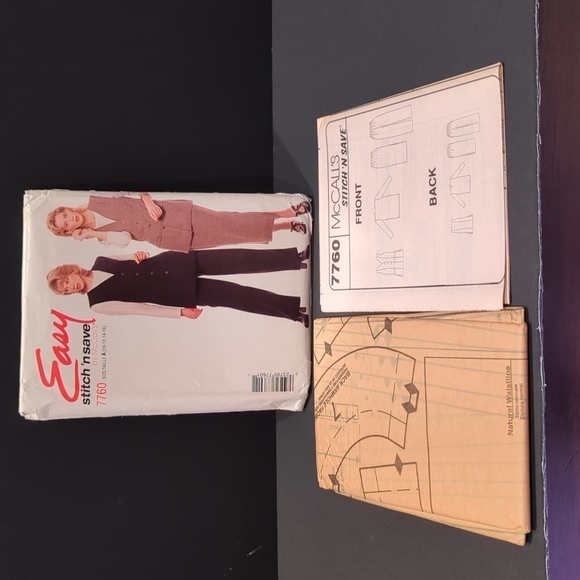 McCall's Stitch 'n Save 7760 Uncut Sewing Patterns Vintage Size A 10, 12, 14, 16 - Picture 3 of 3